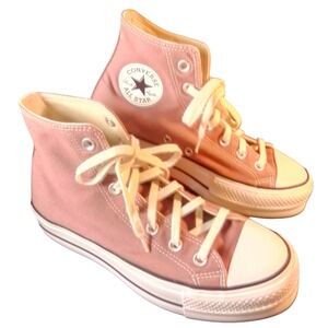 Converse Chuck Taylor All Star Lift High Top Pink Sneakers SKUW371